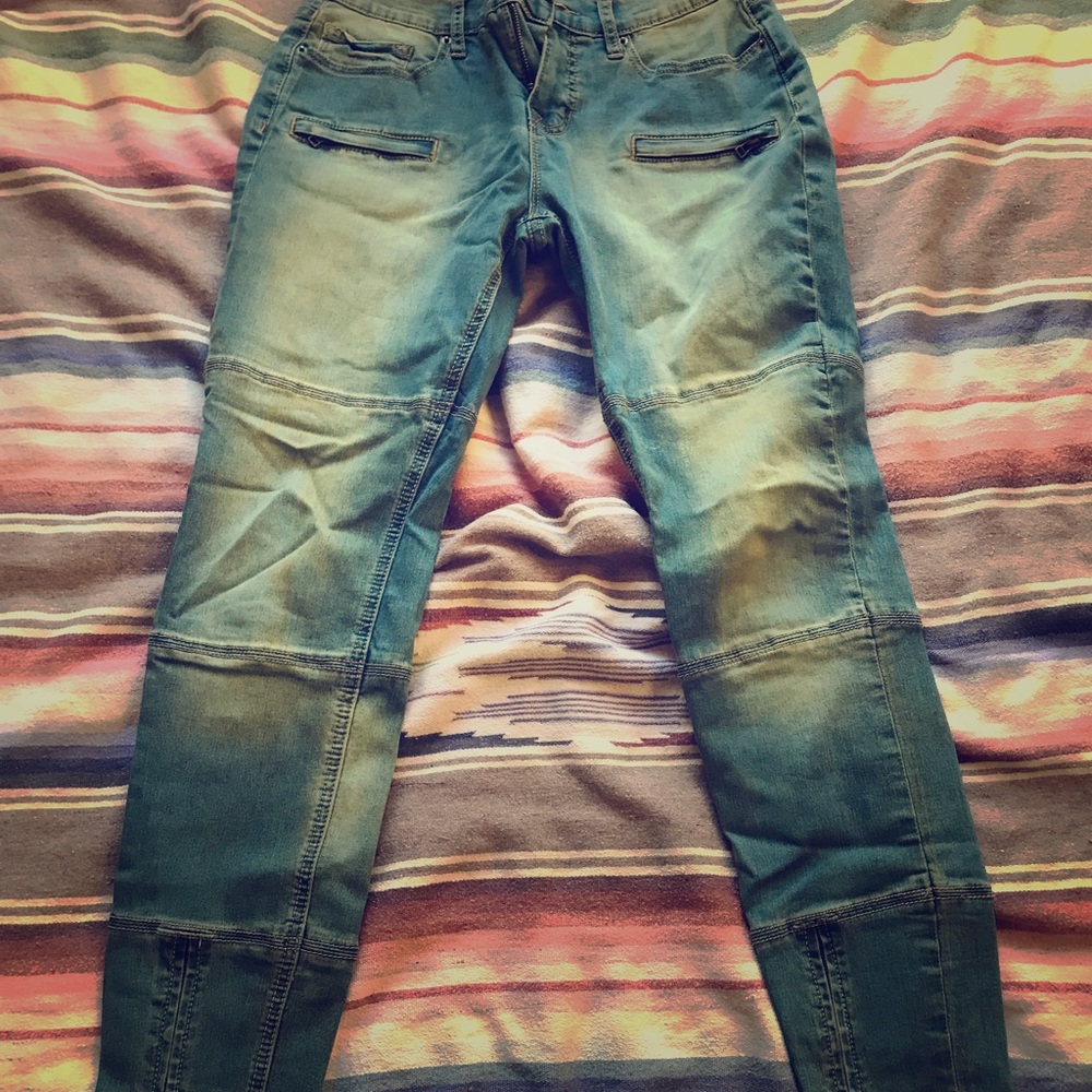 BDG Zipper skinny biker jeans